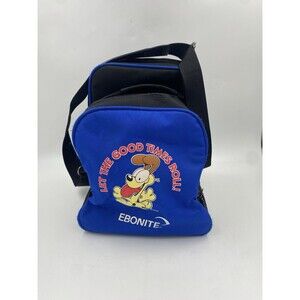 Ebonite Odie Blue Bowling Ball Bag with Shoe Compartment LET THE GOOD TIMES ROLL